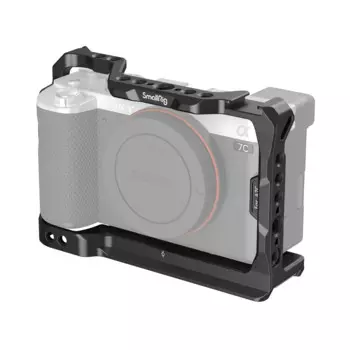 Клетка SmallRig для Sony Alpha 7C с силиконовой боковой ручкой, фиксирующие отверстия для быстросъемной пластины ARRI Arca и Cold Shoe