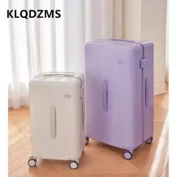 KLQDZMS 20 "22" 24 "26" 28 дюймов чемодан-кабина большой вместимости чемодан на колесиках ABS посадочный ящик типа тележки дорожная сумка мужской чемодан на колесиках