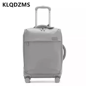 KLQDZMS 24-дюймовый высококачественный чемодан, ультра-яркий чемодан из искусственной нейлоновой ткани с защитой от царапин, универсальный чемодан на колесах