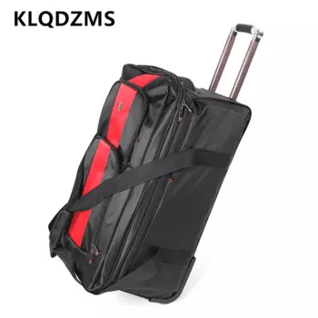 KLQDZMS 28 "30" дюймов новый мужской и женский чемодан на колесиках большой вместимости складной портативный чемодан на колесиках