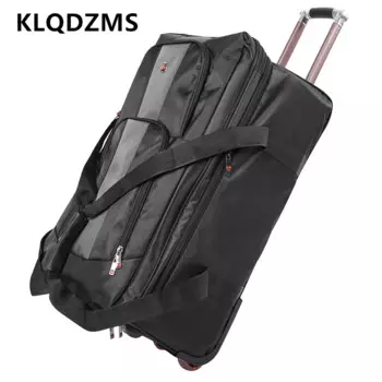 KLQDZMS 28 "30" дюймов новый унисекс чемодан на колесиках высокого качества большой вместимости складной портативный чемодан на колесиках