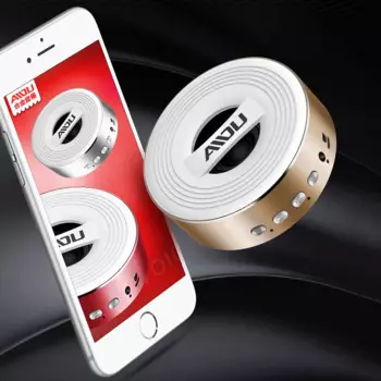 KLW Беспроводная bluetooth металлическая мини Портативная звуковая колонка с микрофоном TF карта fm-радио AUX MP3 музыкальный проигрыватель громкоговоритель