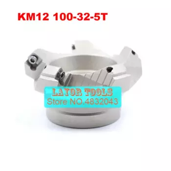 KM12 100-32-5T/KM12 100-32-6T 45 градусов Наплечная лицевая фреза с ЧПУ фреза, фреза Инструменты, карбид Вставки SEHT1204