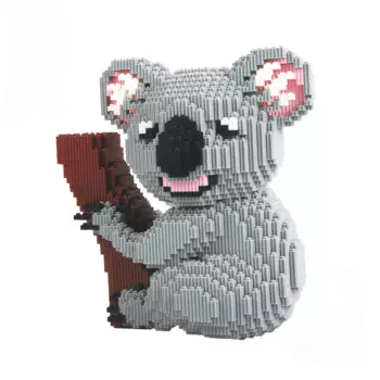 Коала, волшебные строительные блоки, фигурка животного, модель 6742, сборные микроблоки, игрушки для подарка на день рождения