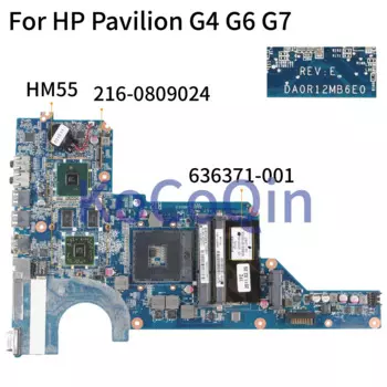 KoCoQin материнская плата для ноутбука HP Pavilion G4 G4-1000 G6-1000 G7 материнская плата 636371-001 636371-501 HM55 DA0R12MB6E0 216-0809024