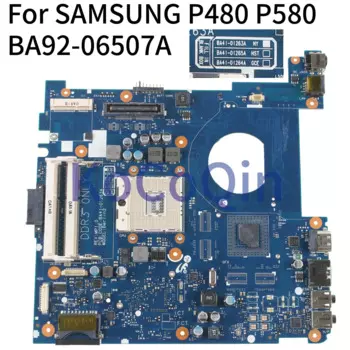 KoCoQin материнская плата для ноутбука SAMSUNG P480 P580 материнская плата BA41-01263A BA92-06507A HM55