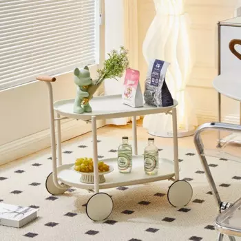 Кофейный столик Moon Cart в скандинавском стиле, креативный кремовый стиль, гостиная, корзина, стеллаж для хранения, кофейные столы, мебельные столы, боковой столик