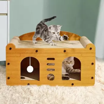 Когтеточка для котят, когтеточка, износостойкий внешний вид кошки, большая шлифовальная машина для когтей, интерактивная обучающая игра