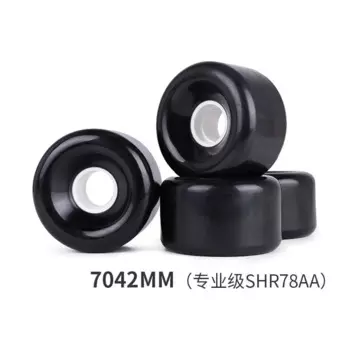 Колеса для скейтборда SHR78AA Pu, 4 шт., черные колеса для Лонгборда, 7042 мм, дропшиппинг