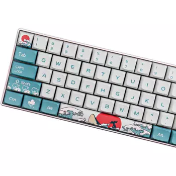 Колпачки для клавиш PBT XDA Profile, 108 клавиш, сублимационная Японская Клавиатура Ukiyo-e для механической клавиатуры GK61 Cherry MX Switch