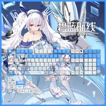 Колпачки для ключей USS Laffey PBT, игровые клавиши с сублимационной печатью и переключателем Cherry Cross MX, для механической клавиатуры в подарок