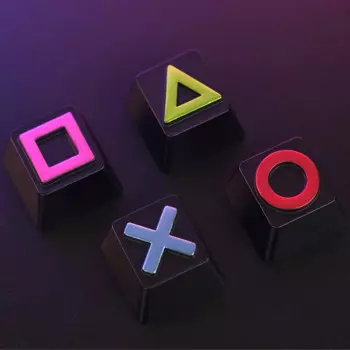 Колпачки для механической клавиатуры MX Switch из цинкового сплава с 4 клавишами