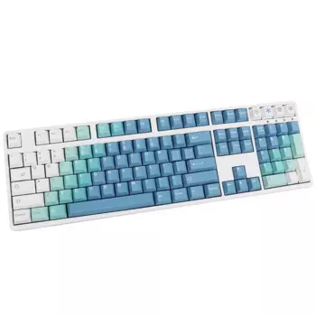 Колпачки на клавиши GMK Yeeti снежинки для механической клавиатуры, 129 клавиши, PBT, синий/белый градиент, вишневый профиль высоты, игровой ПК