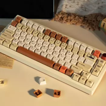 Колпачок для клавиатуры в стиле ретро, винтажная игровая клавиатура с печатью на заказ, 146key PBT, аксессуары для механической клавиатуры