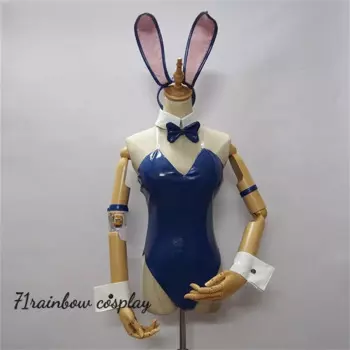 Комбинезон для косплея koтегава Yui Bunny Girl, размер на заказ, для рождественских ролевых игр, сексуальный косплей