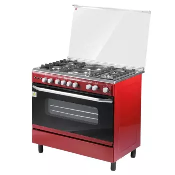 Коммерческая газовая плита с 6 конфорками, встроенные духовки, плита с 4 конфорками и 2 электрическими плитами, газовая плита, электрическая плита
