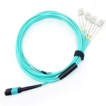 Коммутационный кабель MPO/MTP, MPO/MTP до 8 x LC (4 дуплекса), 40GbE QSFP 40GBase-SR4, 50/125 OM3 многорежимный волоконно-оптический кабель Fanout