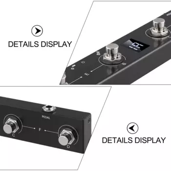 Компактная MIDI-педаль Портативный MIDI-контроллер Компактный и легкий, высокая совместимость, многофункциональные возможности