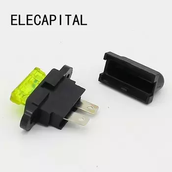Комплект держателей предохранителей ELECAPITAL 5 шт. + автопредохранители 5 шт.