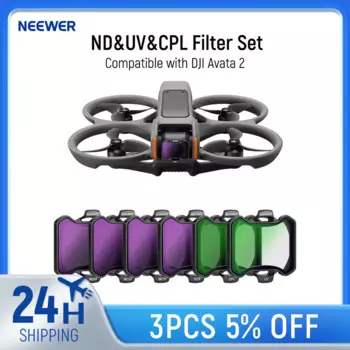 Комплект фильтров NEEWER ND & UV & CPL Для DJI Avata 2, 6 шт./упаковка, UV CPL ND8 ND16 ND32 ND64, нейтральные фильтры, фотоаксессуары