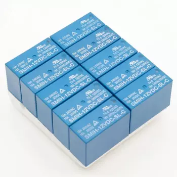 Комплект из 10 электромагнитных реле FAMCDI SMIH-05/12/24VDC-SL-C