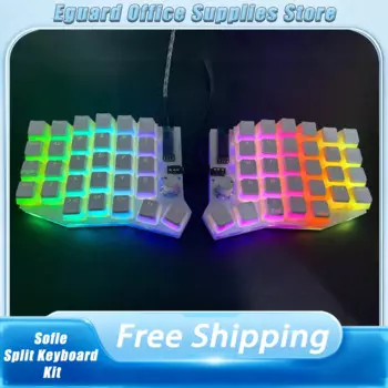 Комплект клавиатуры Sofle Split, проводная RGB горячая замена с ручкой Oled, эргономичная разделенная клавиатура по индивидуальному заказу, аксессуары для ПК, геймера, офис