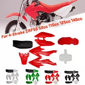 Комплект пластиковых 4-тактных брызговиков CRF50 для питбайка, комплект из 8 предметов, 4 цвета, 50 куб. См, 110 куб. См, 125 куб. См, 140 куб. См