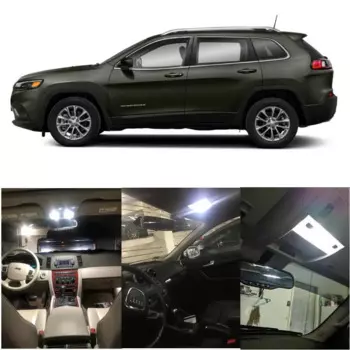 Комплект светодиодов для салона автомобиля для Jeep Cherokee 2020 дюйма, компас, фоторамка для багажника, фотография номерного знака