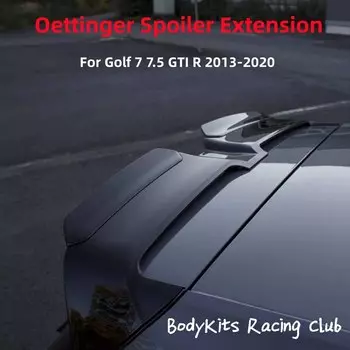 Комплект удлинителей для спойлера Oettinger для Volkswagen Golf MK7 7,5 GTI GTD R 2013-2020, 2 шт., глянцевый черный