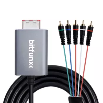 Компонентное видео Bitfunx 5RCA YPbPr адаптер для Nintendo GameCube NGC цифровой AV выход высокое качество изображения