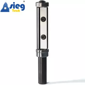 Концевая фреза Flush Trim 12,7 мм, хвостовик 1/2 дюйма, верхние и нижние двойные подшипники, Триммер 60 мм, длина резки с многоразовой вставкой, резак