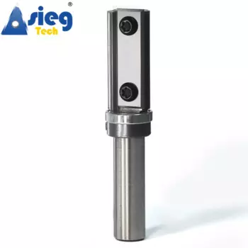 Концевая фреза Flush Trim 12,7 мм, хвостовик 1/2 дюйма, верхние подшипники, шаблон, триммер 39,5 мм, длина резки с многоразовой вставкой, резак