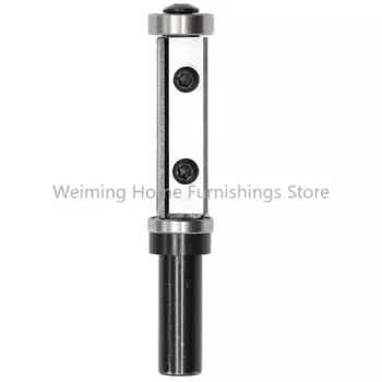 Концевая фреза Flush Trim, верхние и нижние двойные подшипники, лезвия триммера, 1/2 дюйма, 12,7 мм, шаблон хвостовика с 50(60) 12 1,5 мм