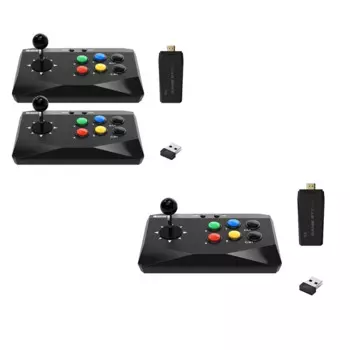 Консоль игровая 4K с игровой аркадной клавиатурой, 10000 встроенных игр для PS1/FC/GBA, Ретро ТВ Dendy