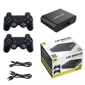 Консоль игровая M6 HD со встроенными 10000 ретро-играми и двумя беспроводными джойстиками