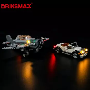 Конструктор BriksMax со светодиодной подсветкой для самолета 77012, набор строительных блоков для самолета (без модели), детские игрушки