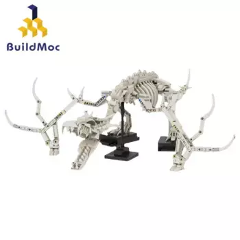 Конструктор BuildMOC, каркас мосазавра Юрского периода, ископаемый дракон, набор строительных блоков 21320, кости динозавров, кирпичи, игрушки для детей, Детский день рождения