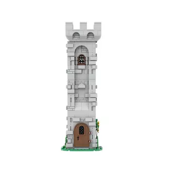 Конструктор gobrick MOC в стиле милитари, Детский конструктор для часов, башни, средневековый замок, аттракцион для наблюдения, сборная игрушка, подарок для детей
