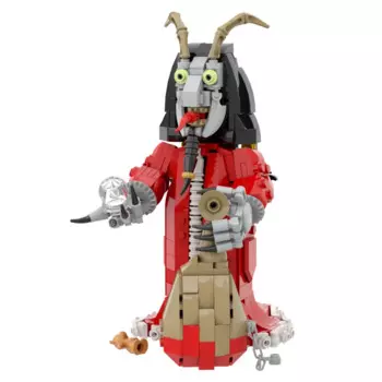 Конструктор игрушечный на Хэллоуин, демон, Krampus, ночная фигурка, набор моделей MOC Mecha, робот, монстр, кирпичи, игрушка, подарок на день рождения для детей