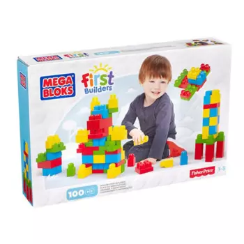 Конструктор Mega Bloks из 100 деталей, строительные блоки Minecraft для первых строителей, детские игрушки, подарки для детей, детские игрушки, игрушки для мальчиков
