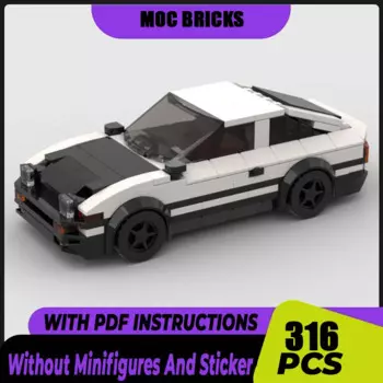 Конструктор Moc 1983, модель автомобиля Trueno Sprinter, технология модульной конструкции супер спортивного автомобиля, конструктор «сделай сам», игрушка в подарок