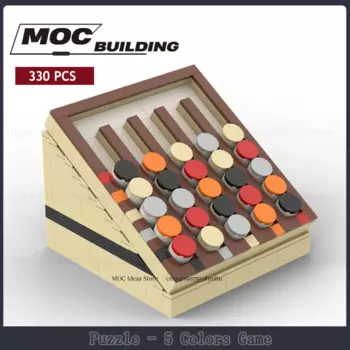 Конструктор MOC, 5 цветов, игра-пазл, Обучающие игрушки, сборка своими руками, технология сборки, кирпичи, творческие идеи, коллекция, демонстрация подарков