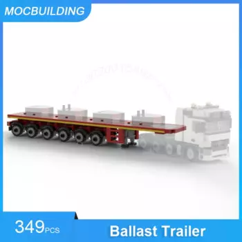 Конструктор MOC, балластный прицеп и титановый грузовик SLT 4165, самодельные сборные кирпичи, транспортные креативные Обучающие игрушки, подарки