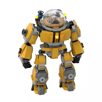 Конструктор MOC для экзотического костюма глубоководного погружения, игрушечный конструктор «сделай сам», креативный подарок для детей