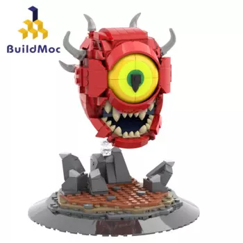 Конструктор MOC Dooms Cacodemons, монстр, 452 деталей, игровая фигурка, модель, конструктор, игрушки для детей, подарки