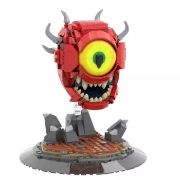 Конструктор MOC Dooms Cacodemons монстр, 452 шт., игрушечные модели игрушек для детей, подарки