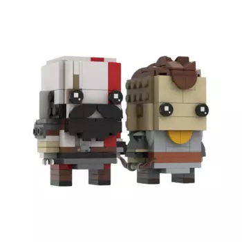 Конструктор MOC God of War, Мультяшные персонажи Кратоса и атреус, набор строительных блоков, кирпичи из космических войн, детские игрушки