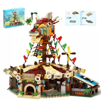 Конструктор MOC игрушечный с изображением головы дикой лошади