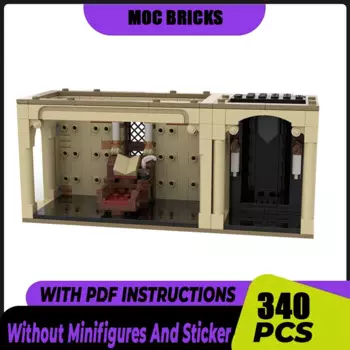 Конструктор Moc из серии "Звездные фильмы", маленькая модель кабинета, технология модульной конструкции, сборка «сделай сам», игрушки в подарок