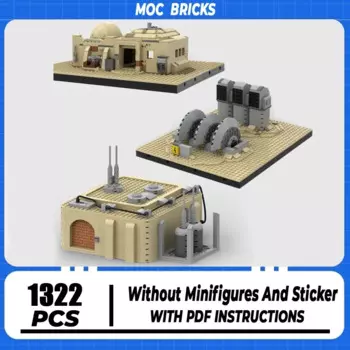 Конструктор Moc из Звездного фильма, модульный конструктор для сборки кабины в жилых помещениях, конструктор «сделай сам», подарок